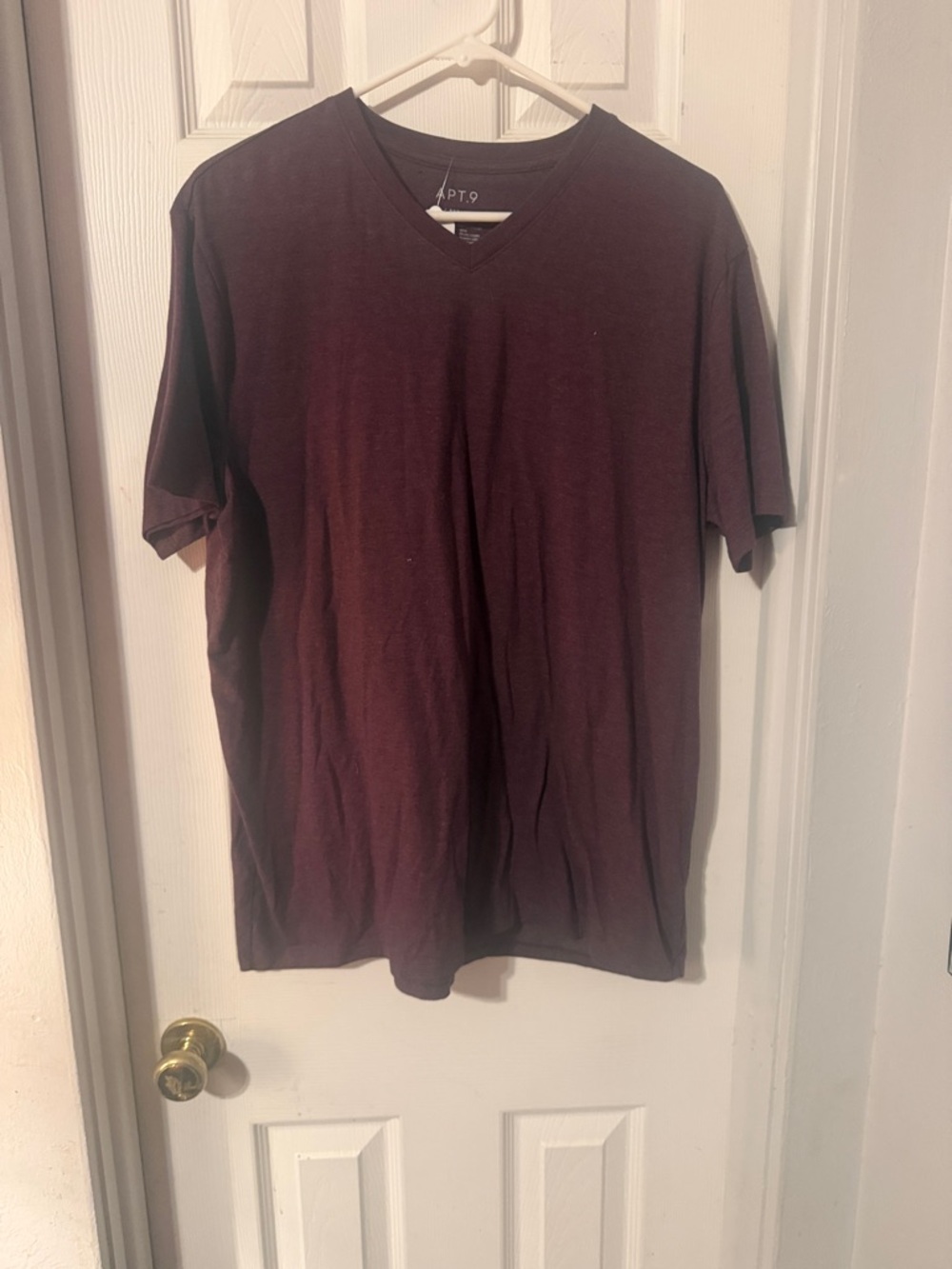 Apt. 9 Men's V-Neck Tee in Wine
